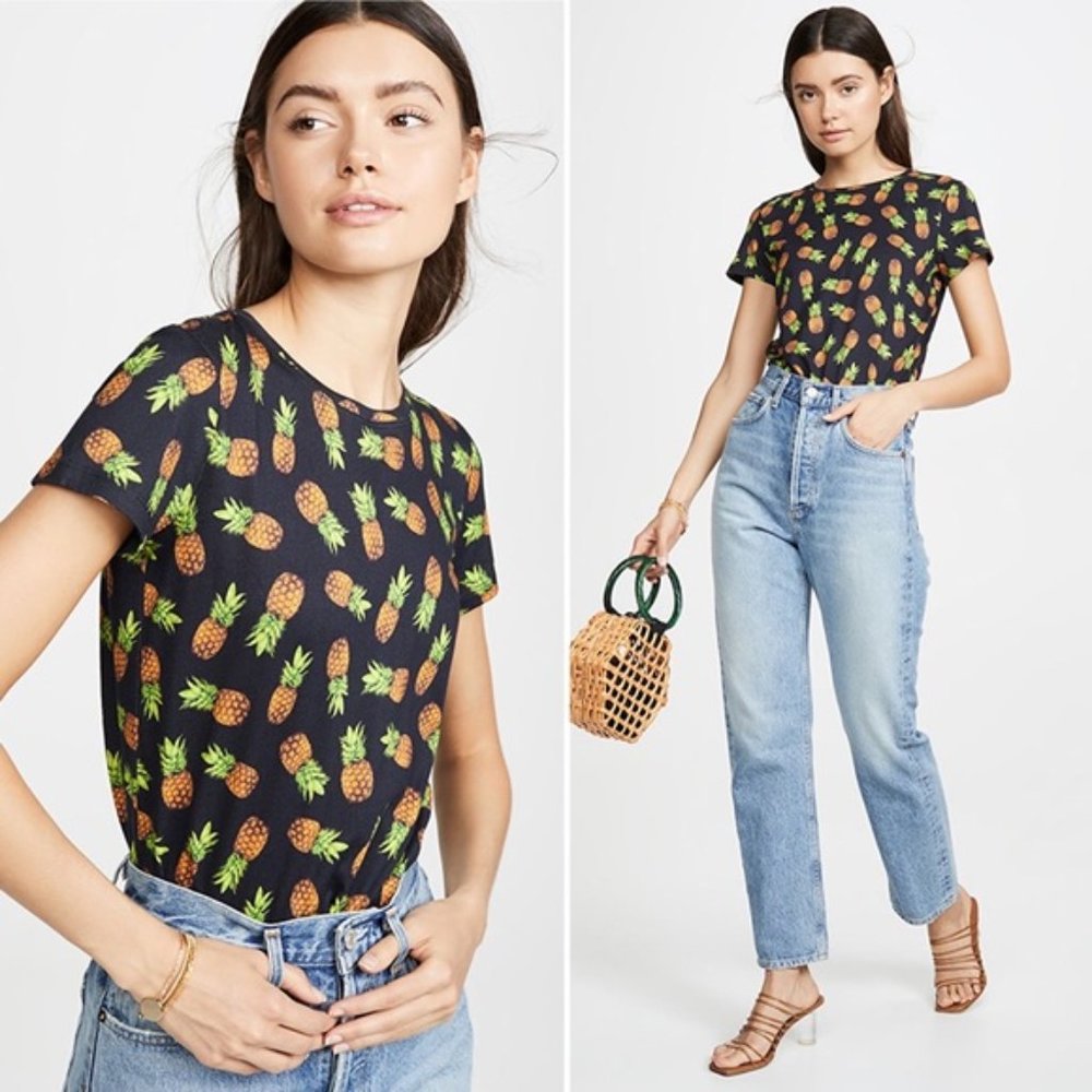 Alice + Olivia | Rylyn Pineapple Print T-Shirt